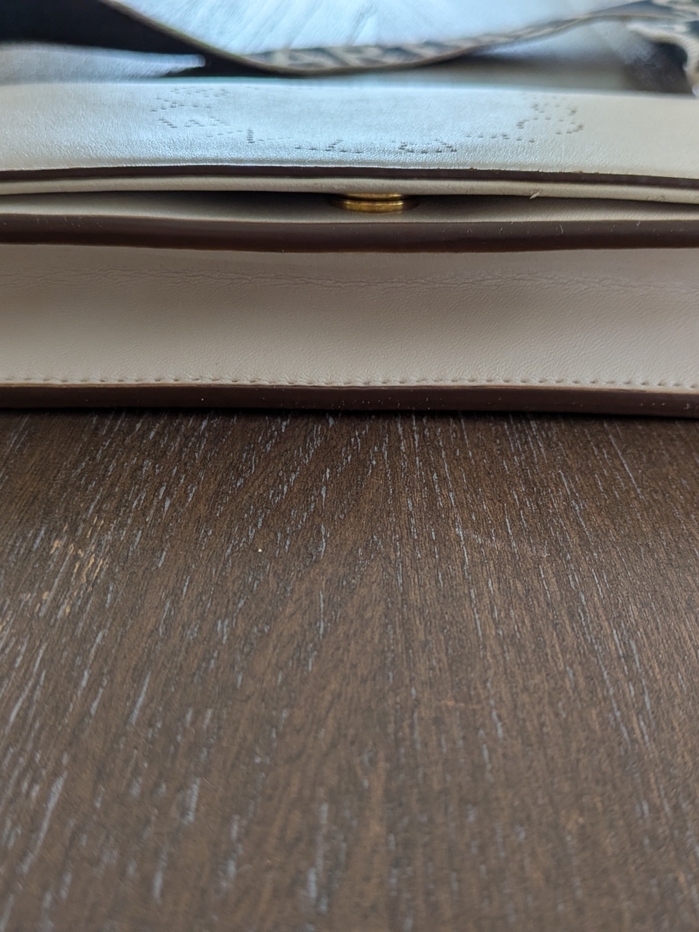 Stella McCartney White Perforated Logo Crossbody Bag with Branded Strap - Picture 11 of 11